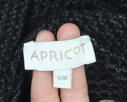 Apricot Women Black Cowl Neck Chunky Knit Jumper S