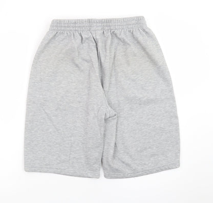 Slazenger Men's Grey XL Sweat Shorts Elastic Waist Pockets