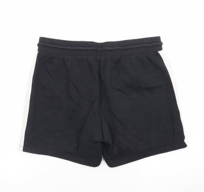 Jack & Jones Men's Black Sweat Shorts L Elastic Waist Casual