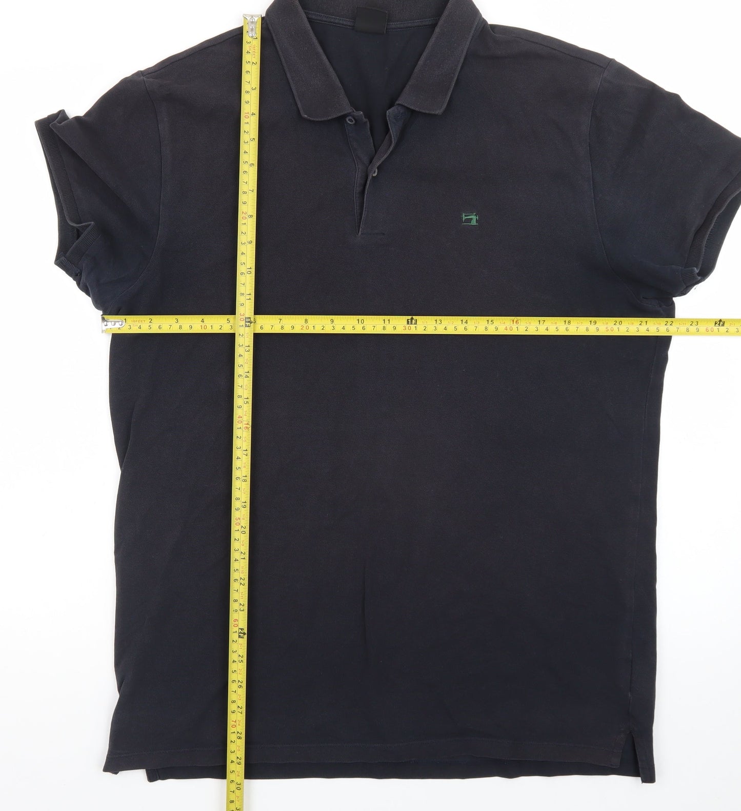Scotch & Soda Men's Black XL Cotton Short Sleeve Polo Shirt