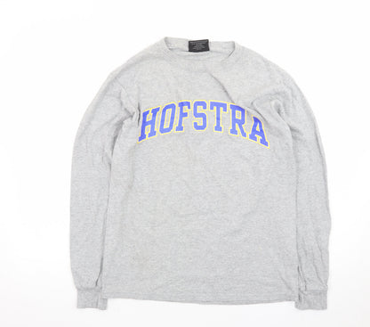 Steve & Barry's Men's Grey Hofstra Long Sleeve University T-Shirt Size S