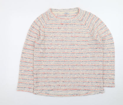 Bella di Notte Women’s Multicoloured Striped Cotton Knit Jumper Size 12