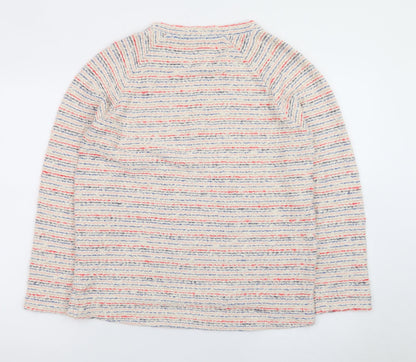 Bella di Notte Women’s Multicoloured Striped Cotton Knit Jumper Size 12
