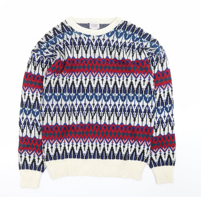 Westchester Classics Men's Multicoloured Fair Isle Knit Jumper L