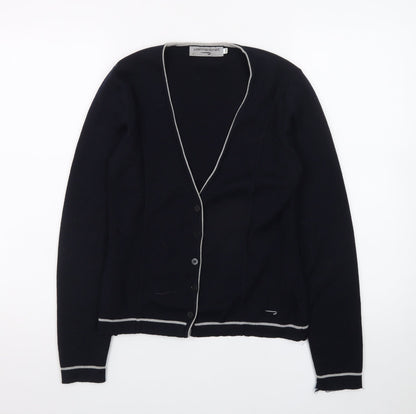 Julien Macdonald Women's Black XS Cardigan V-Neck Knitwear