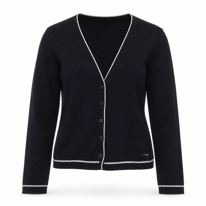 Julien Macdonald Women's Black XS Cardigan V-Neck Knitwear