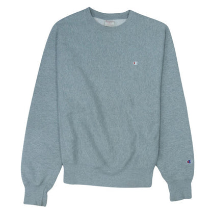 Champion Men's Grey Reverse Weave Crew Neck Sweatshirt Small
