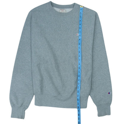 Champion Men's Grey Reverse Weave Crew Neck Sweatshirt Small