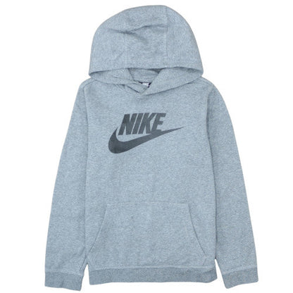 Nike Boys Grey Pullover Hoodie XL 158-170cm Fleece Sweatshirt