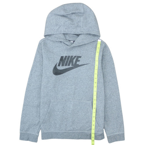 Nike Boys Grey Pullover Hoodie XL 158-170cm Fleece Sweatshirt