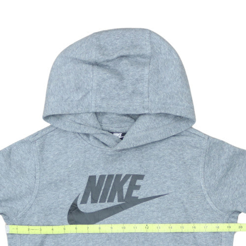Nike Boys Grey Pullover Hoodie XL 158-170cm Fleece Sweatshirt