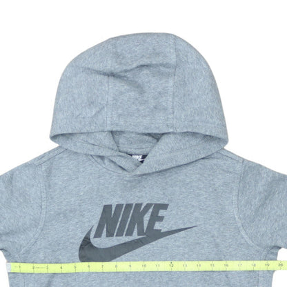Nike Boys Grey Pullover Hoodie XL 158-170cm Fleece Sweatshirt