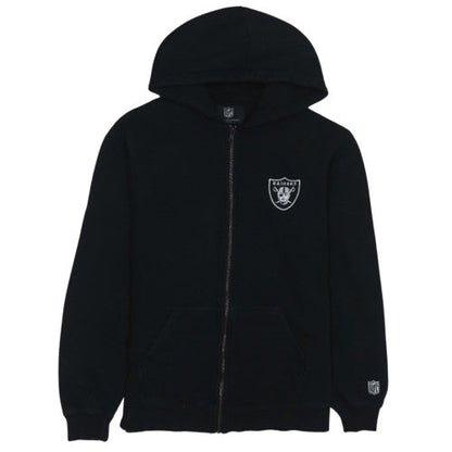 NFL Raiders Men's Black Full Zip Hoodie M Fleece Sportswear