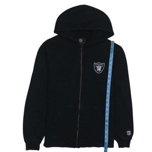 NFL Raiders Men's Black Full Zip Hoodie M Fleece Sportswear