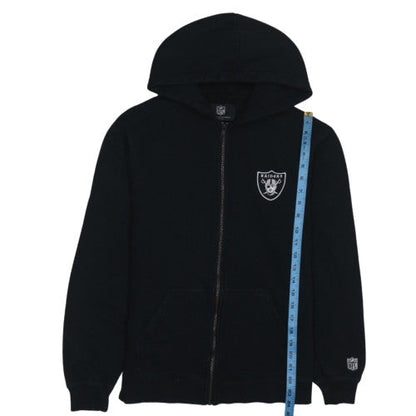 NFL Raiders Men's Black Full Zip Hoodie M Fleece Sportswear