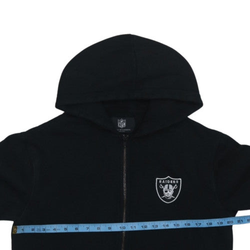 NFL Raiders Men's Black Full Zip Hoodie M Fleece Sportswear