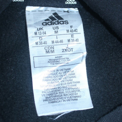Adidas Men's Black Pullover Logo Hoodie M Fleece Sportswear
