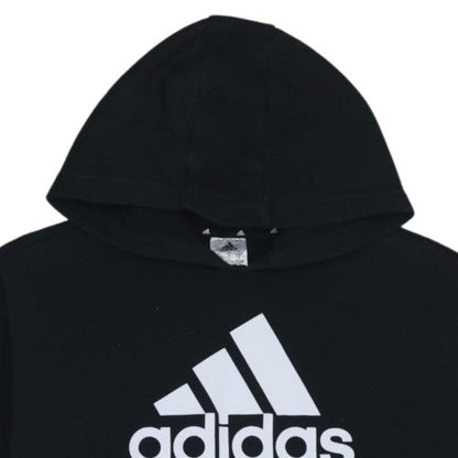 Adidas Men's Black Pullover Logo Hoodie M Fleece Sportswear