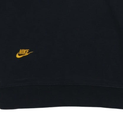 Nike Men's Black Embroidered Logo Sweatshirt Size M Crew Neck