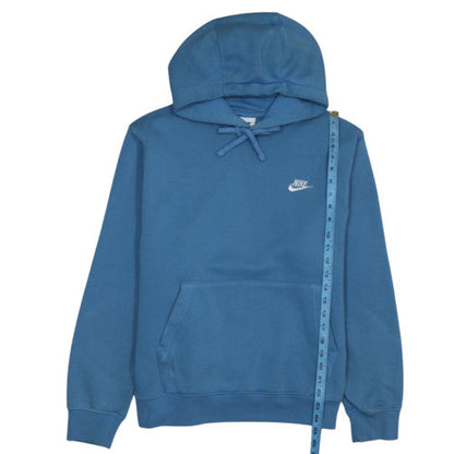 Nike Men's Blue Pullover Hoodie M Fleece Logo Sweatshirt