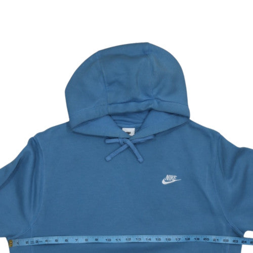 Nike Men's Blue Pullover Hoodie M Fleece Logo Sweatshirt