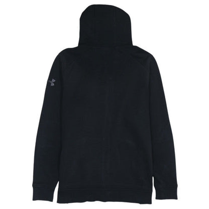 Under Armour Mens Black Full Zip Hoodie Size L Fleece Sweatshirt
