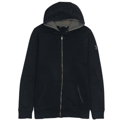 Under Armour Mens Black Full Zip Hoodie Size L Fleece Sweatshirt