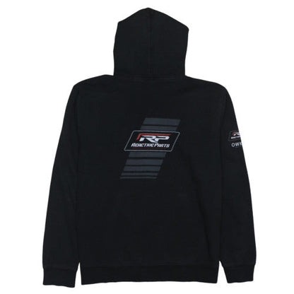 Russell Men's Black Pullover Hoodie RP Reactive Parts Logo Size L