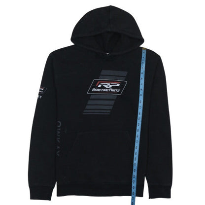 Russell Men's Black Pullover Hoodie RP Reactive Parts Logo Size L