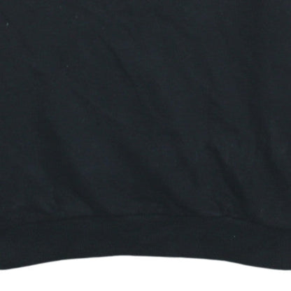 Fila Womens Black XS Pullover Sweatshirt with Logo Embroidery
