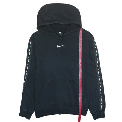 Nike Women's Black Large Pullover Hoodie with Logo Trim