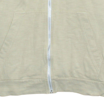 Nike Men's Beige Full Zip Hoodie Medium Cotton Blend