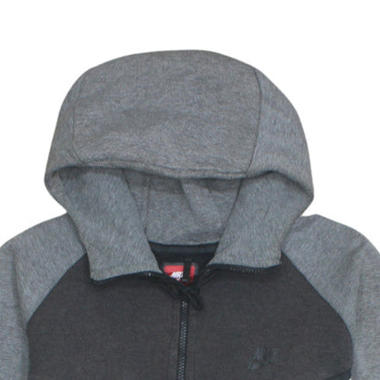 Nike Men's Grey Full Zip Hoodie XL Sports Fleece Jacket
