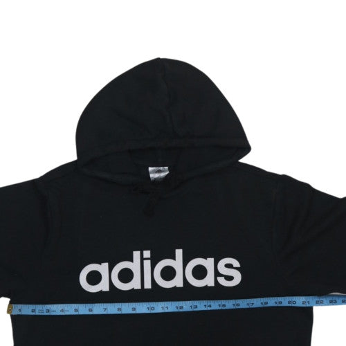 Adidas Men's Black Pullover Hoodie M Graphic Logo Sportswear