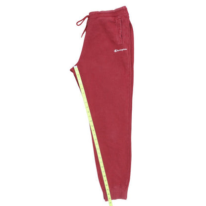 Champion Men Red XL Jogger Fleece Sweatpants Drawstring Waist