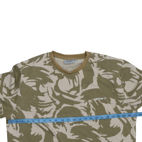 Carhartt WIP Men's Beige Camo XL Crew Neck Sweatshirt