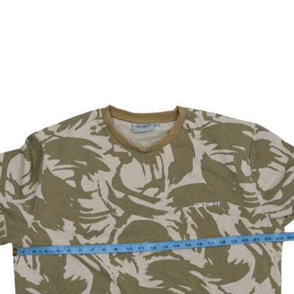 Carhartt WIP Men's Beige Camo XL Crew Neck Sweatshirt
