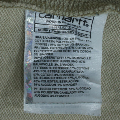 Carhartt WIP Men's Beige Camo XL Crew Neck Sweatshirt