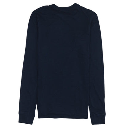 Nike Men's Navy Long Sleeve Crew Neck Graphic T-Shirt Size S