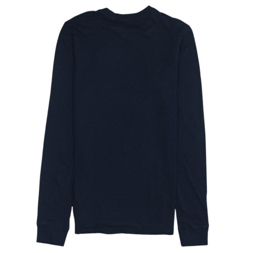Nike Men's Navy Long Sleeve Crew Neck Graphic T-Shirt Size S
