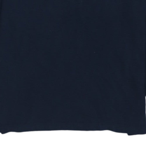Nike Men's Navy Long Sleeve Crew Neck Graphic T-Shirt Size S