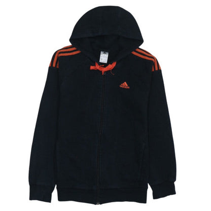 adidas Men's Black Full Zip Hoodie S Sports Fleece Jacket