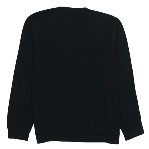 Adidas Men's Black XL Pullover Sweatshirt with Logo Stripes
