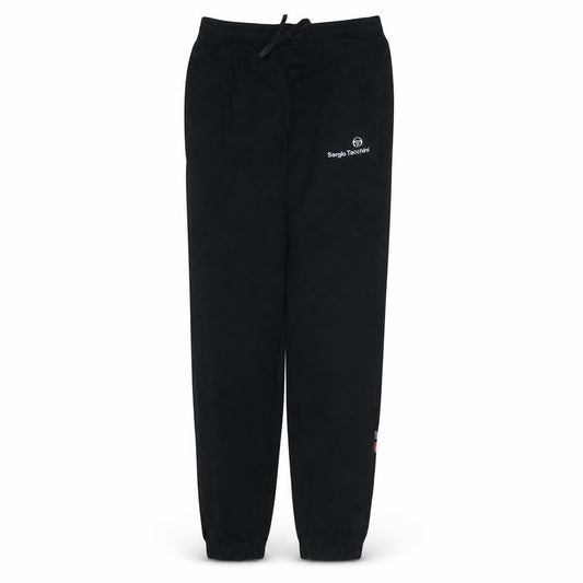 Front view of Sergio Tacchini boys’ black jogger trousers 14 years 158cm fleece activewear