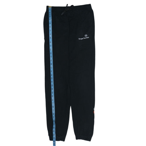 Sergio Tacchini Boys Black Jogger Trousers 14 Years 158cm Fleece Activewear