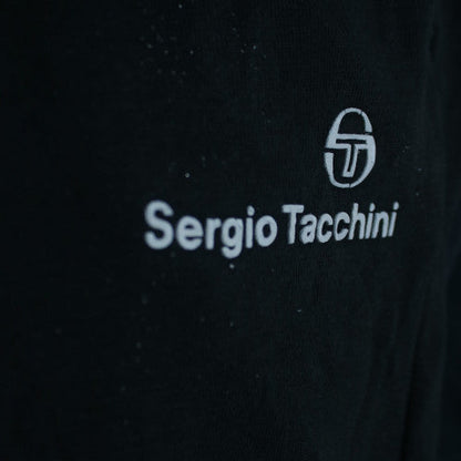 Sergio Tacchini Boys Black Jogger Trousers 14 Years 158cm Fleece Activewear