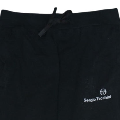 Sergio Tacchini Boys Black Jogger Trousers 14 Years 158cm Fleece Activewear