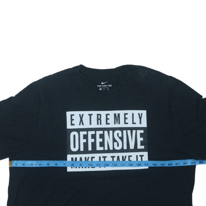 Nike Men's Black XL Graphic Sports T-Shirt 'Extremely Offensive'