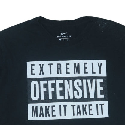 Nike Men's Black XL Graphic Sports T-Shirt 'Extremely Offensive'