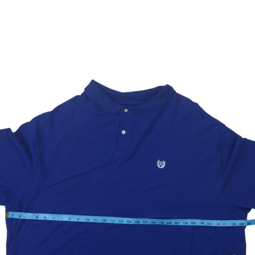 Chaps Men's Blue 3XB Cotton Short Sleeve Polo Shirt